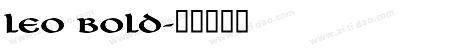 Leo Bold字体转换
